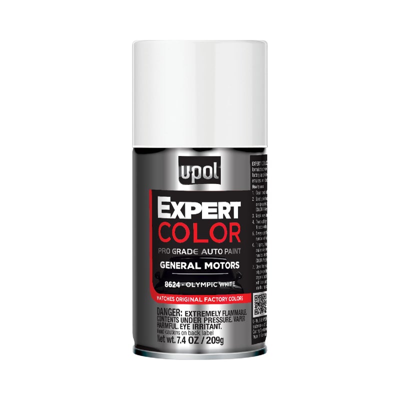 يو-بوي U-POL Expert Color، لجنرال موتورز 8624، طلاء رش للسيارات، درجة احترافية، سهل الاستخدام، أبيض أولمبي - Image 1